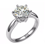 2.0ct Diamond 18K White Gold Ring Wedding Bands Bride Women Jewelry