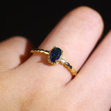 Classic Emerald Green Gemstone Ring Women Wedding Anniversary Jewelry