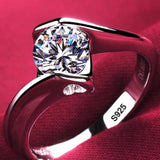 2.0ct Round Diamond Ring 18K White Gold Wedding for Women Gift Jewelry