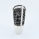 Zircon Cross TwoTone Ring Engagement for Women Party Jewelry