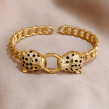 Classic Leopard Bracelet Zircon Full Wedding Jewelry