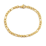 Gold Twist Cuban Chain Bracelet for Women Jewelry Gifts