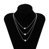 Punk Ball Pendant Choker Necklace For Women Gold Party Jewelry