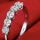 2.0ct Round Diamond Ring 18K White Gold Wedding for Women Gift Jewelry