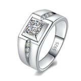 1.5ct Diamond Ring 18K White Gold Wedding Bride Women Jewelry