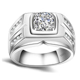 1.5ct Diamond Ring 18K White Gold Wedding Bride Women Jewelry