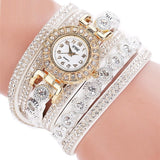 Leather Diamond Watch Women Bracelet for Women Casual Jewelry