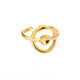 Hollow Heart Ring For Women Party Accessories Jewelry