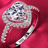 2.0ct Round Diamond Ring 18K White Gold Wedding for Women Gift Jewelry