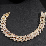 Luxury Bling Heart Chain Bracelet for Women Wedding Jewelry Gift