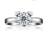 18K White Gold Ring Diamond Wedding Band For Women Jewelry