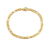 Gold Twist Cuban Chain Bracelet for Women Jewelry Gifts