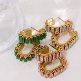 Luxury Anniverssary Gold Earrings Women Wedding Jewelry