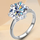 Classic 5CT Moissanite Ring For Women Wedding Jewelry Gift