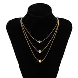 Punk Ball Pendant Choker Necklace For Women Gold Party Jewelry