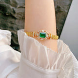 Luxury Emerald Bracelet Gemestone Bangle for Women Jewelry