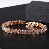 Luxury Braided Leaf Bracelet Charm Anniversary for Women Jewelry