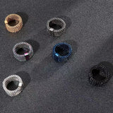 Three Layers Bling Ring Women Anniverssary Jewelry