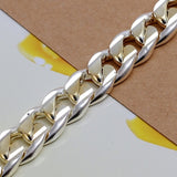 10mm Gold Chain Bracelet women wedding wedding birthday Jewelry