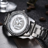 Gold Diamond Watch For Women Quartz Wrist  Jewelry