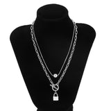 Punk Ball Pendant Choker Necklace For Women Gold Party Jewelry