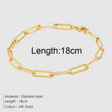 Gold Twist Cuban Chain Bracelet for Women Jewelry Gifts