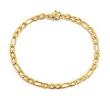 Gold Twist Cuban Chain Bracelet for Women Jewelry Gifts