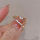 Luxury Zircon Heart Ring for Women Engagement Wedding JewelryGifts