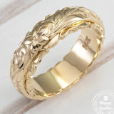 Luxury Carving Rose Ring Women Anniversary Wedding Jewellery