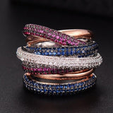 Vintage Stackable Gemstone Ring Women's Bridal Jewelry