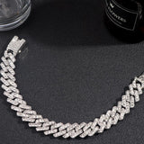 Luxury Bling Heart Chain Bracelet for Women Wedding Jewelry Gift