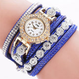 Leather Diamond Watch Women Bracelet for Women Casual Jewelry