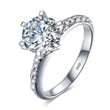 1.5ct Diamond 18K White Gold Ring Wedding Bride Women Jewelry