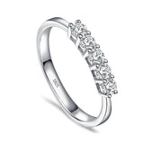 1.5ct Diamond Ring 18K White Gold Wedding Bride Women Jewelry