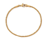 Gold Twist Cuban Chain Bracelet for Women Jewelry Gifts