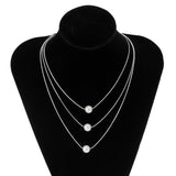 Punk Ball Pendant Choker Necklace For Women Gold Party Jewelry