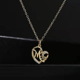 Luxurious Diamond Heart Pendant Necklace For Mom Jewelry