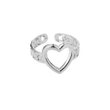 Hollow Heart Ring For Women Party Accessories Jewelry