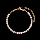 Luxury Bling Heart Chain Bracelet for Women Wedding Jewelry Gift