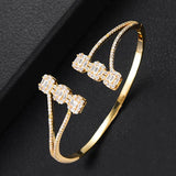 Stackable Bangle Silver Bracelet Cuff For Women Wedding Jewelry