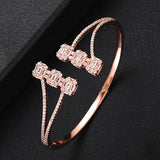 Stackable Bangle Silver Bracelet Cuff For Women Wedding Jewelry