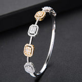 Stackable Bangle Silver Bracelet Cuff For Women Wedding Jewelry