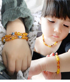 Natural Amber Beads Necklace Genuine Baltic Amber Stone Baby Necklace Gift