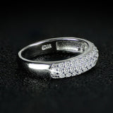 Genuine Gemstone 925 Sterling Silver Ring Set bridal Women's Engagement jewelry