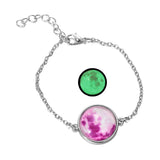 Luxury Moon Pendant Bracelet Link Chain Women Anniverssary Jewelry