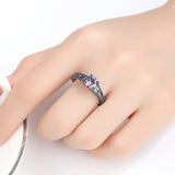 Luxuyr Zircon Gemstone Engagement Ring Women Wedding Jewelry