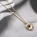 14K Rose Gold Pendant Necklace Women Anniverssary Party Jewelry