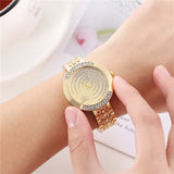 Luxury Zircon Quartz Watch For Women Bracelet WristWatch Jewelry