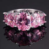 Alexandrite Ring 925 Sterling Silver Purple Women's Engagement Jewelry