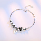 Silver Stars Charm Bracelet Link Chain Women Anniverssary Jewelry Gift